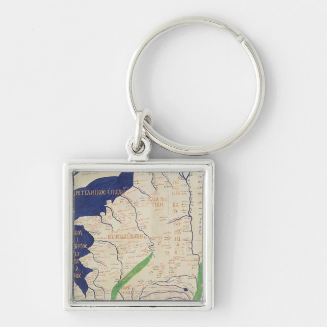 Map of France, from 'Geographia' Key Ring (Front)