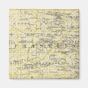 Map of Franklin and Williamson counties Magnet