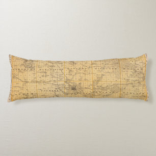 Map of Freeborn County, Minnesota Body Cushion