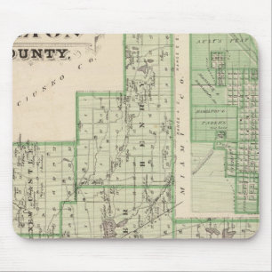 Map of Fulton County with Rochester, Fulton Co Mouse Pad
