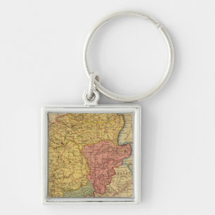 Map of Gaul Key Ring