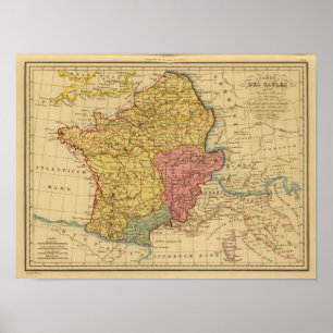 Map of Gaul Poster
