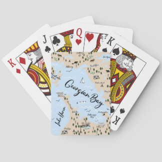 Map of Georgian Bay Playing Cards