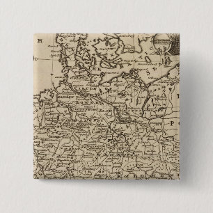 Map of Germany 15 Cm Square Badge