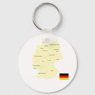 Map Of Germany Key Ring