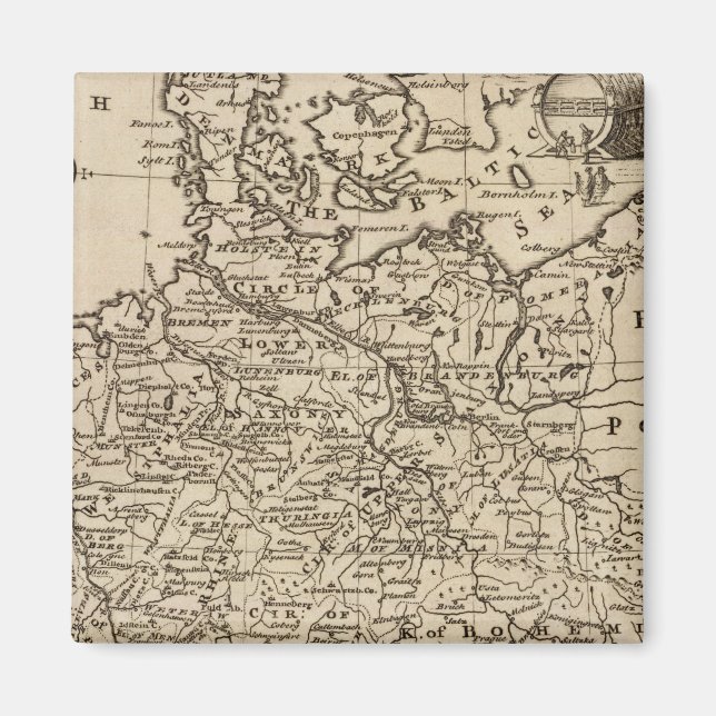 Map of Germany Magnet (Front)