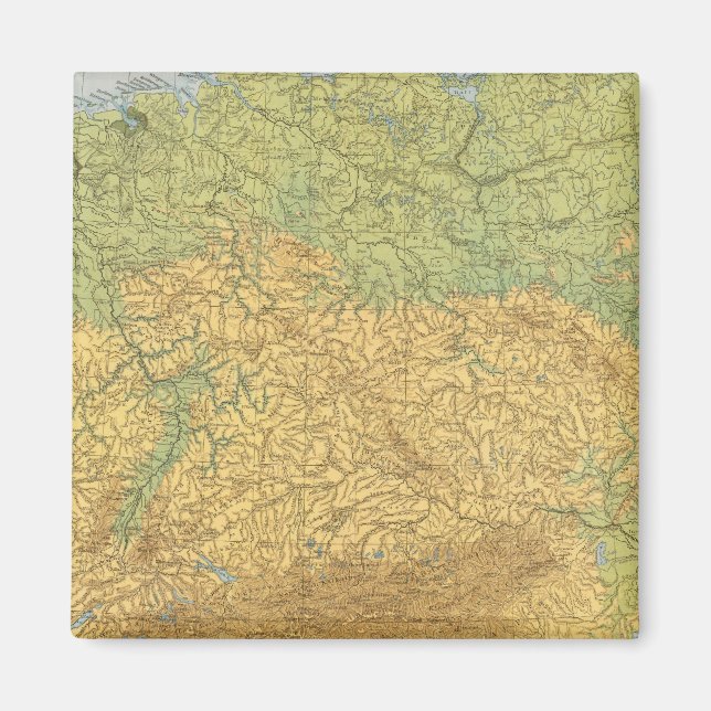 Map of Germany Magnet (Front)