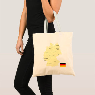 Map Of Germany Tote Bag