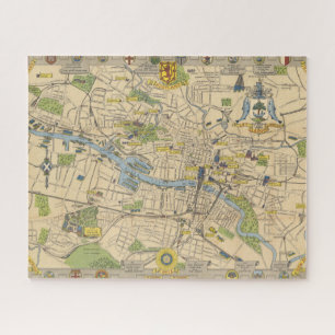Map of Glasgow, England Jigsaw Puzzle