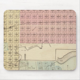 Map of Glencoe, Map of Henderson, Minnesota Mouse Pad