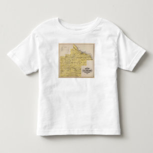 Map of Goodhue County, Minnesota Toddler T-Shirt