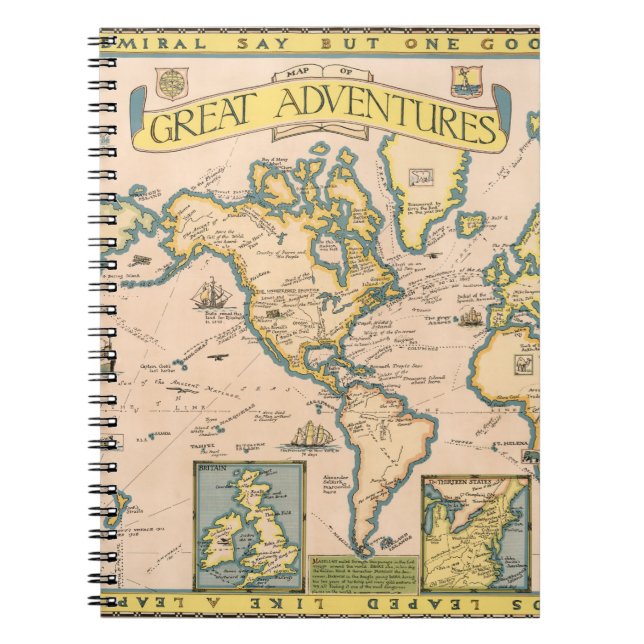 Map of Great Adventures Notebook (Front)