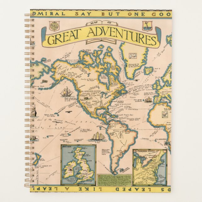 Map of Great Adventures Planner (Front)