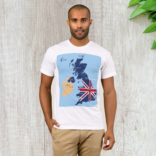 Map Of Great Britain Mens T-Shirt (Creator Uploaded)