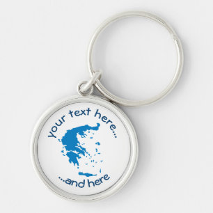 Map of Greece Key Ring