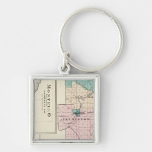 Map of Green Lake County, State of Wisconsin Key Ring
