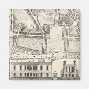 Map of Greenwich Park Magnet
