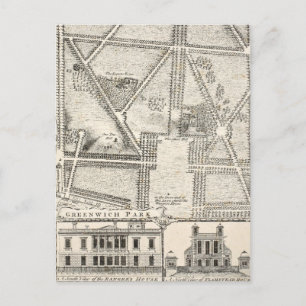 Map of Greenwich Park Postcard