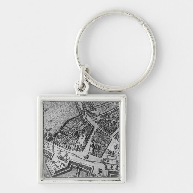 Map of Hamburg Key Ring (Front)