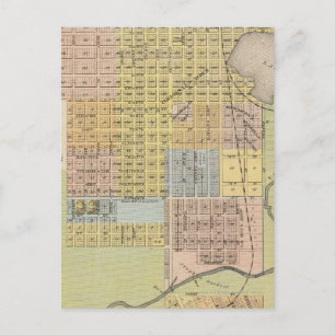Map of Hastings, Dakota County, Minnesota Postcard