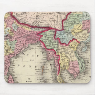 Map Of Hindoostan, Farther India, China, and Tibet Mouse Pad
