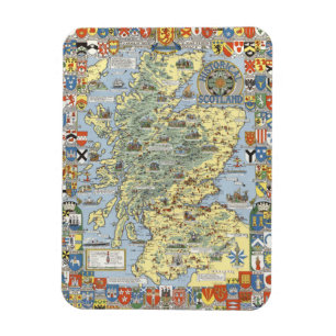 Map of Historical Scotland Magnet