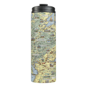 Map of Historical Scotland Thermal Tumbler