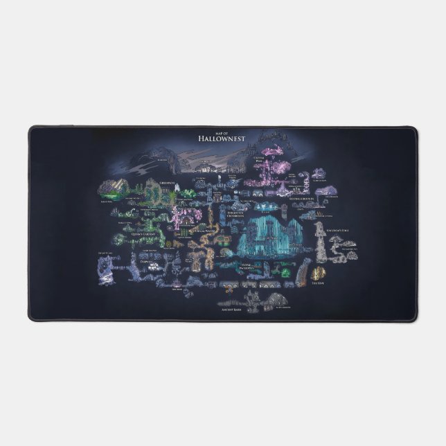 Map of Hollownest Desk Mat (Front)