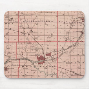 Map of Huntington County Mouse Pad