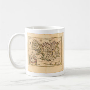 Map of Iceland (Blaeu, 1645) Coffee Mug