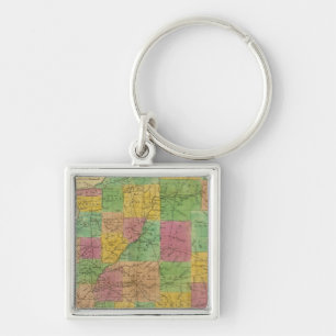 Map of Illinois Key Ring