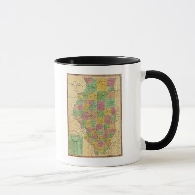 Map of Illinois Mug (Right)