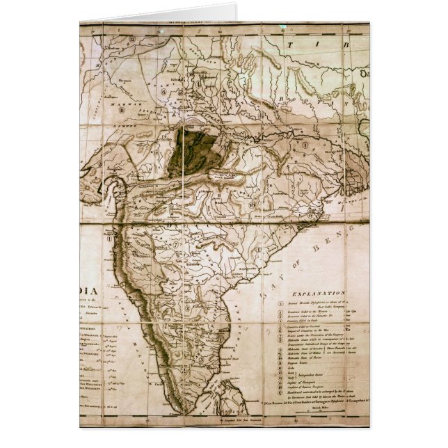 Map of India, 1803 (Front)