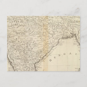 Map of India Postcard