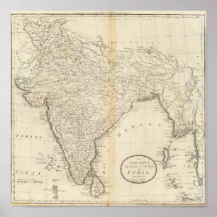 Map of India Poster
