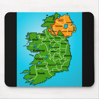 Map of Ireland (counties) Mouse Pad
