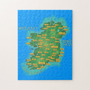 Map Of Ireland Jigsaw Puzzle