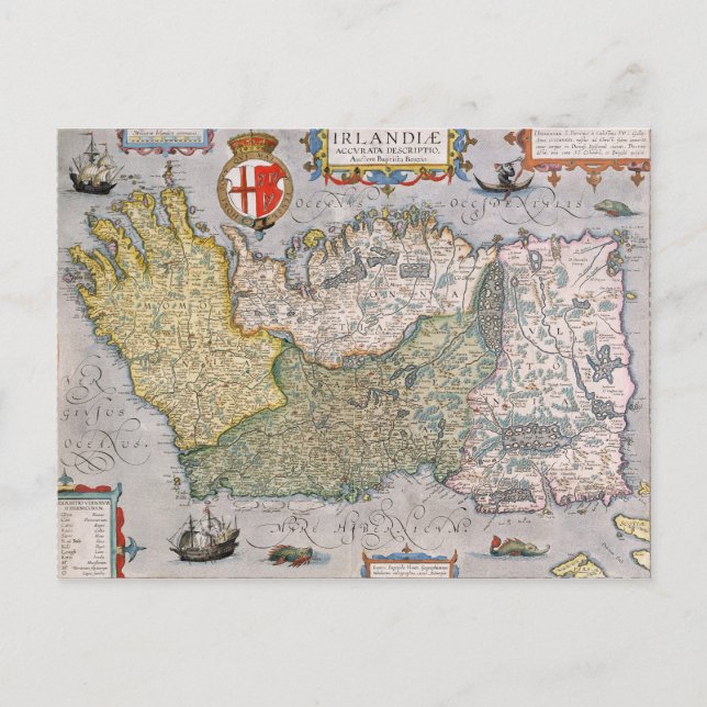 Map of Ireland Postcard (Front)