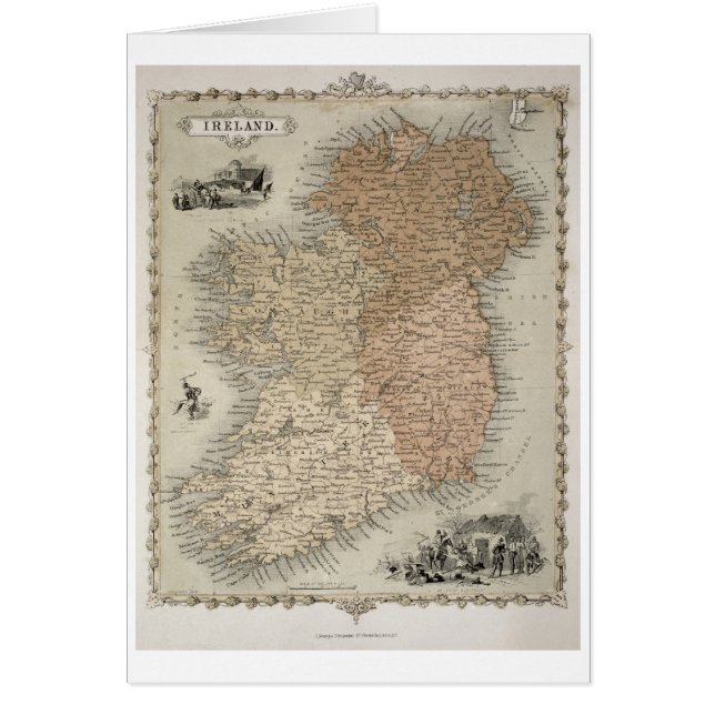 Map of Ireland, published c.1850 (hand-coloured en (Front)