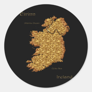 Map of IRELAND Sticker Series