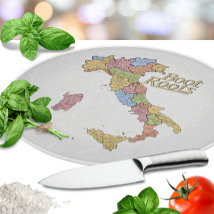 Map of Italy "Boot Roots" Cutting Board