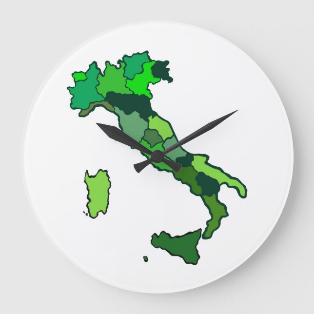 Map of Italy Clock (Front)