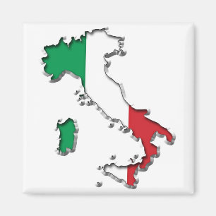 Map of Italy Magnet
