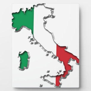 Map of Italy Plaque