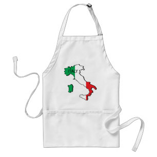 Map Of Italy Standard Apron