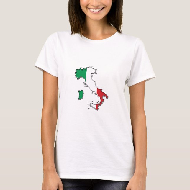Map of Italy T-Shirt (Front)