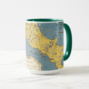 Map of Italy with Vatican City Mug