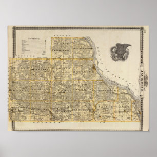 Map of Jackson County 2 Poster