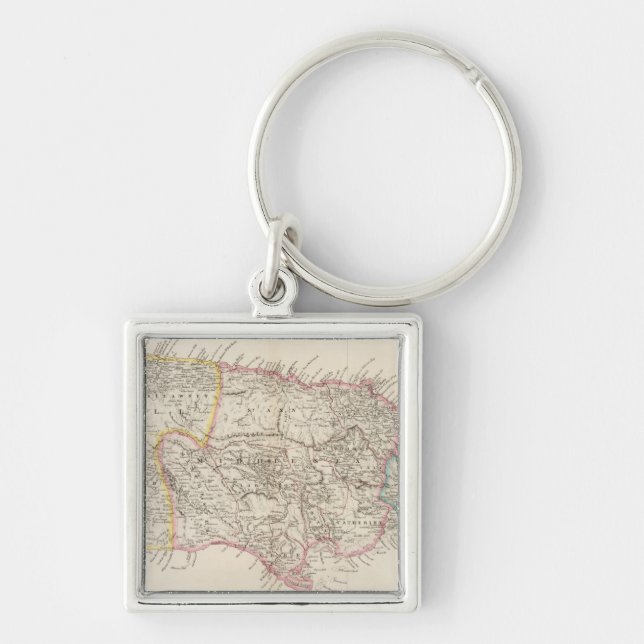 Map of Jamaica Key Ring (Front)