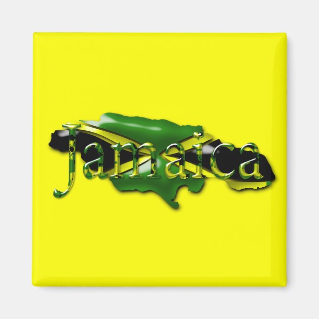 Map of Jamaica Magnet (Front)